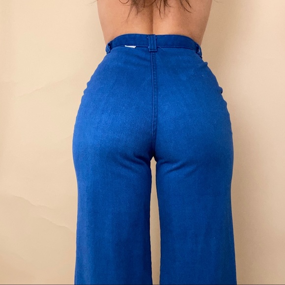 Vintage 70s Dittos • high waist bell bottoms • w27 - Picture 2 of 10
